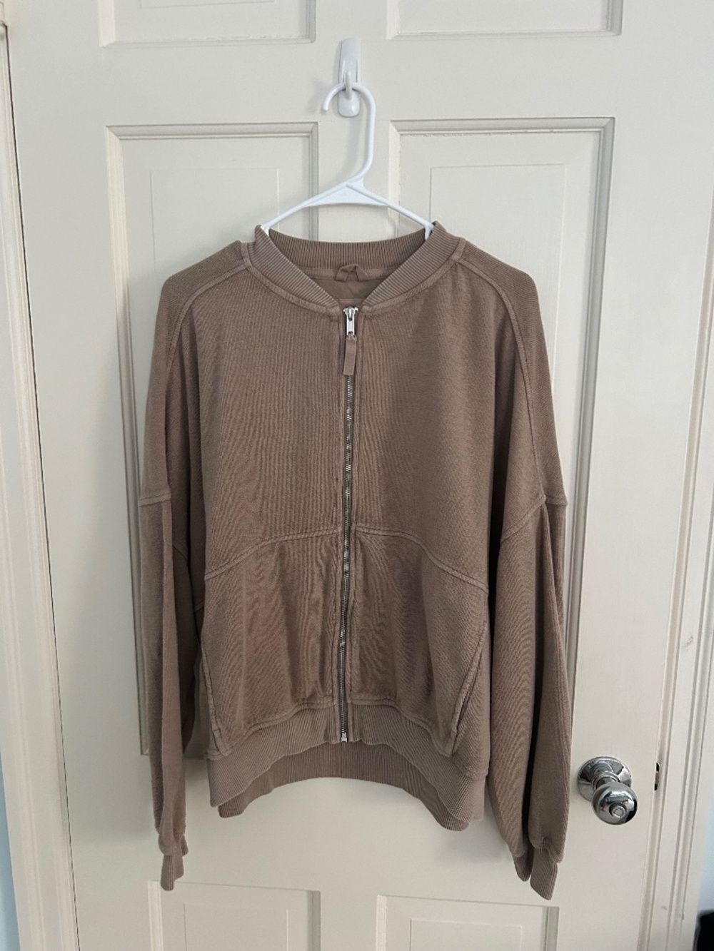 Aerie oversized full zip bomber sweatshirt